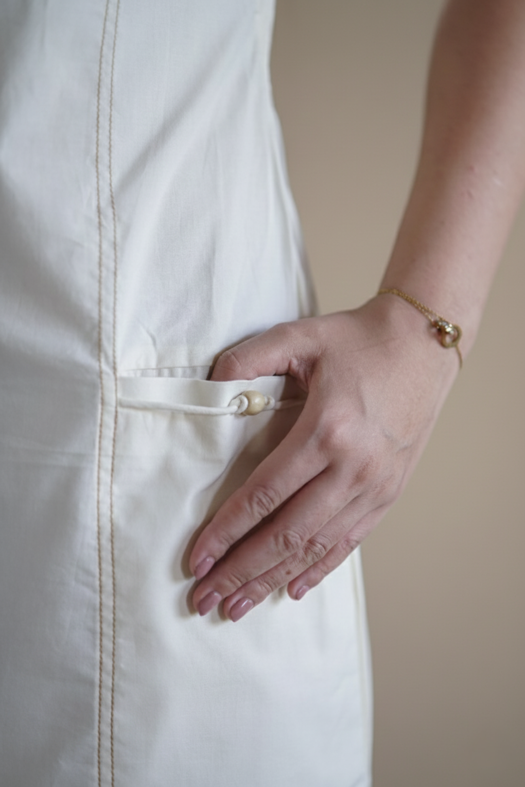 Cream Dream Poplin Dress