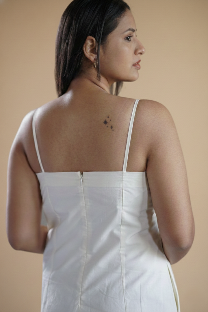 Shell Charm Poplin Dress