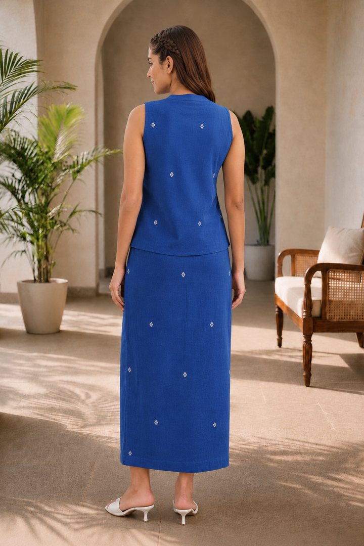 Indigo Kala Cotton Co-ord Set