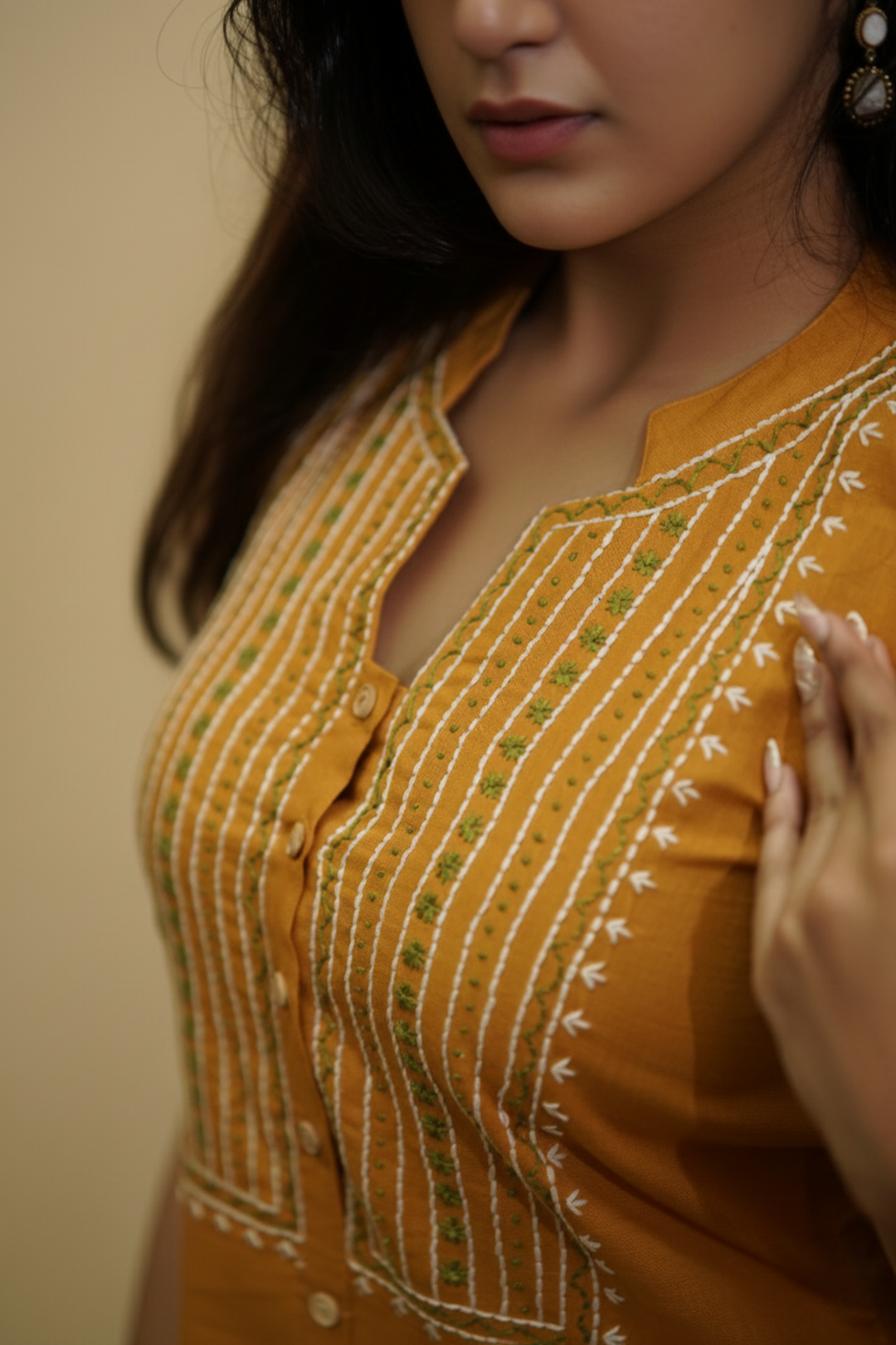 Mustard Breeze Linen Dress