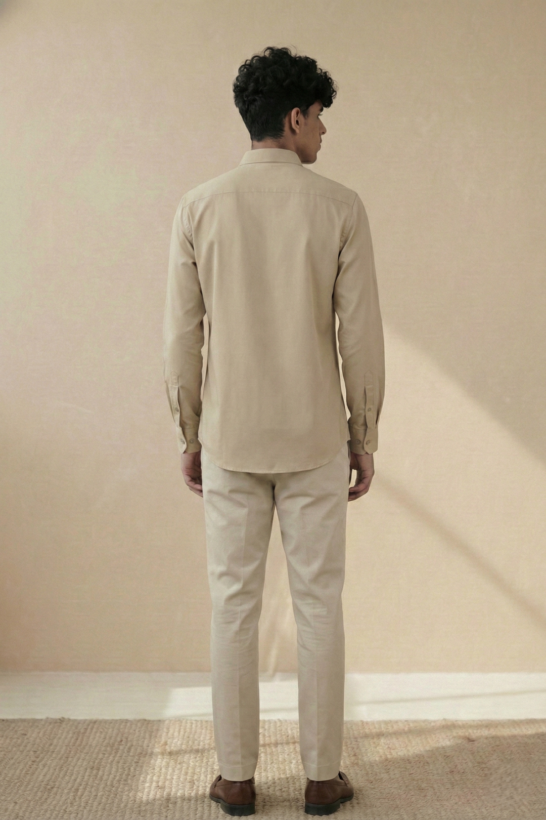 Desert Khaki Organic Cotton Regular Fit Shirt (Workwear)