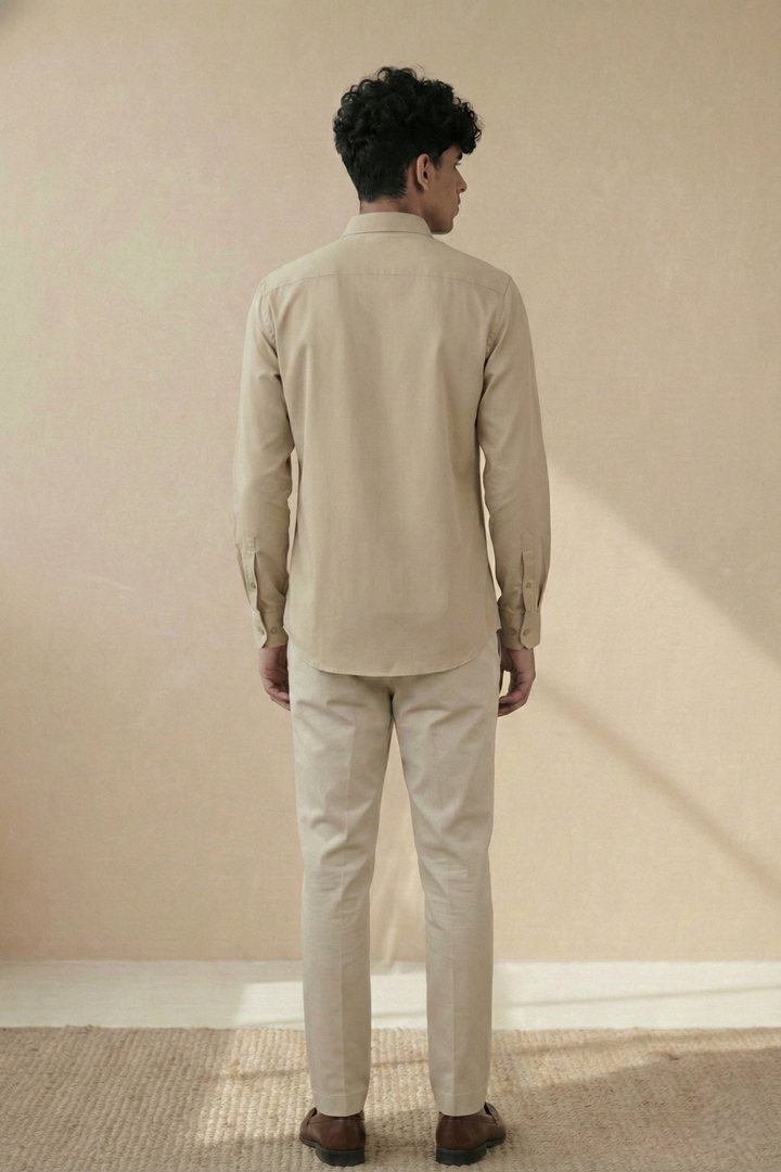 Desert Khaki Organic Cotton Regular Fit Shirt (Workwear)
