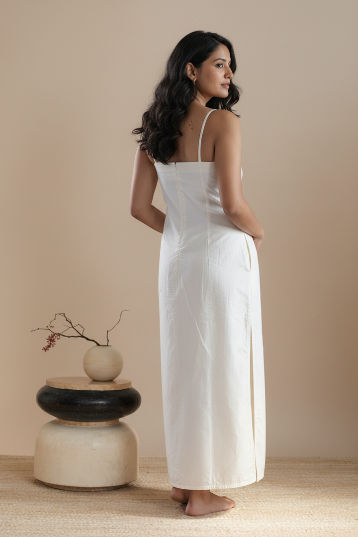 Shell Charm Poplin Dress