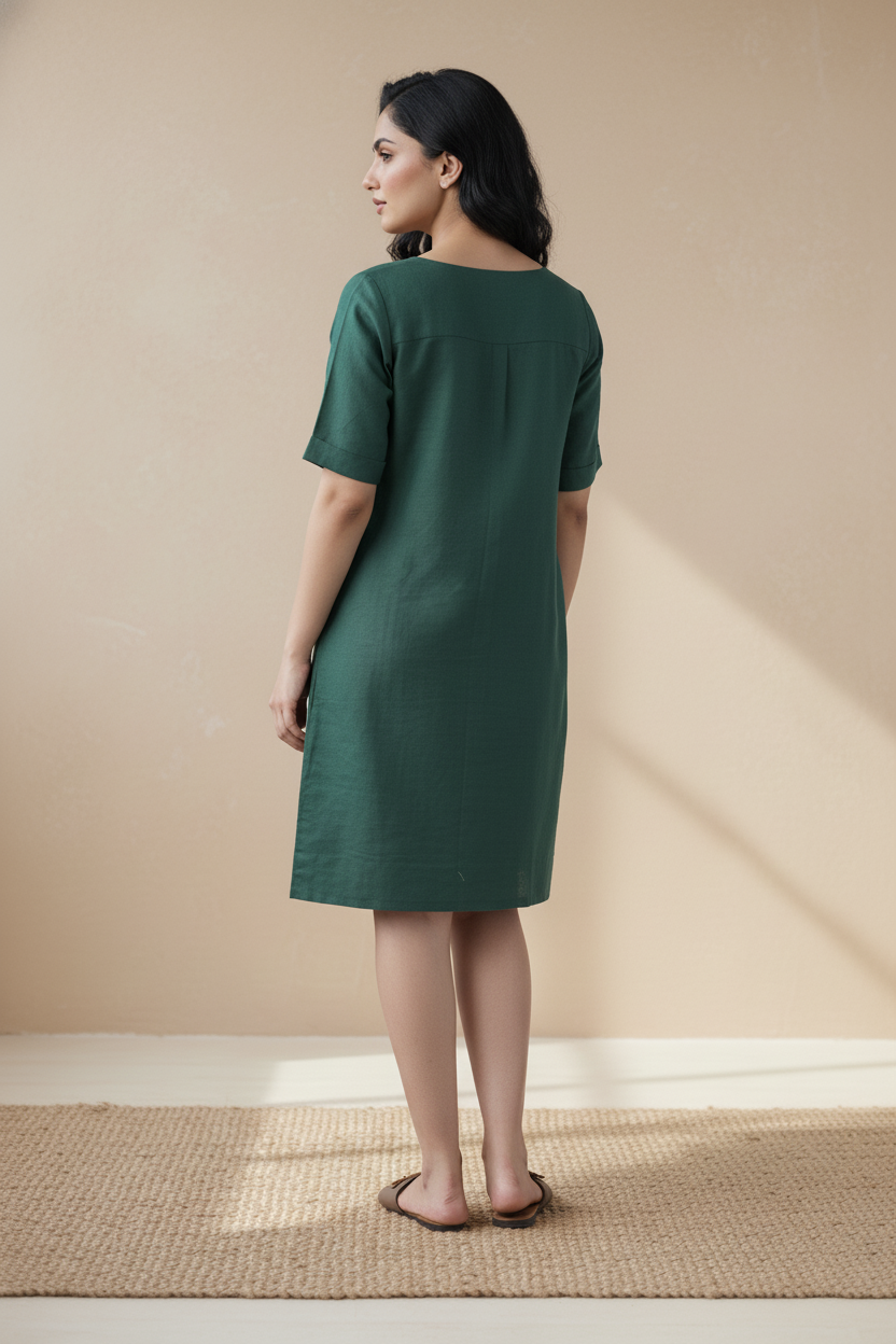 Verde Shift Dress