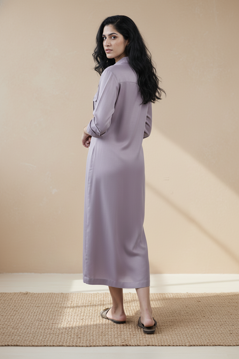 Lilac Shadow Dress
