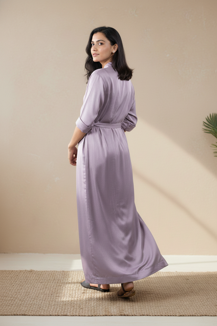 Lilac Soft Cotton Twill Dress