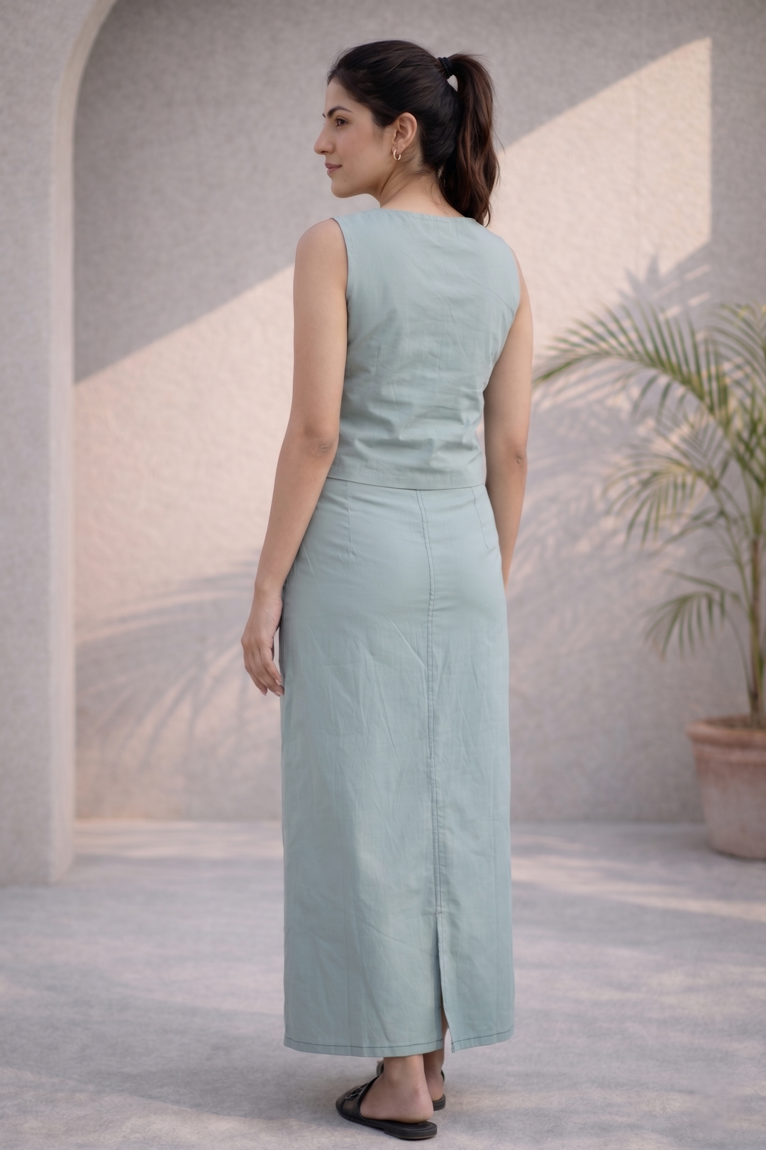 Sage Green Organic Cotton Co-ord Set