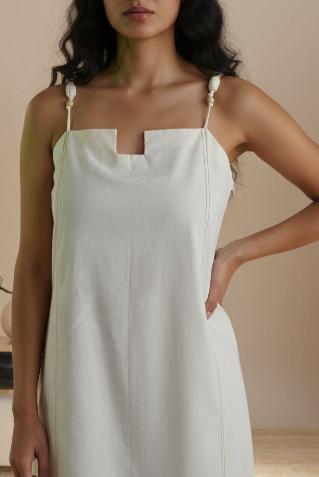 Cream Dream Poplin Dress