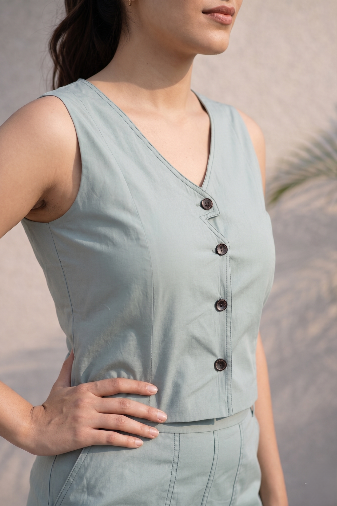 Sage Green Organic Cotton Co-ord Set