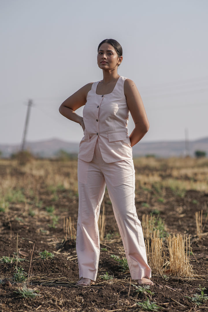 Rosae Suit Set | Sleeveless Co-Ord in Cotton Poplin