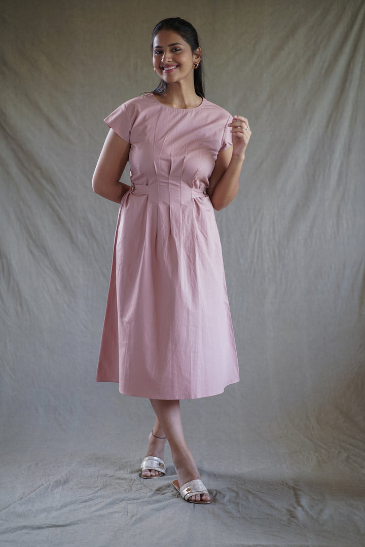 Rosa Belted Dress | Fit & Flare in Organic Cotton