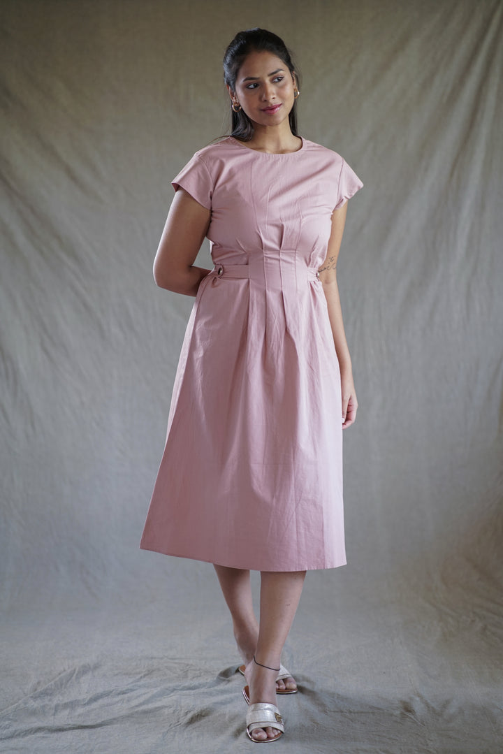 Rosa Belted Dress | Fit & Flare in Organic Cotton