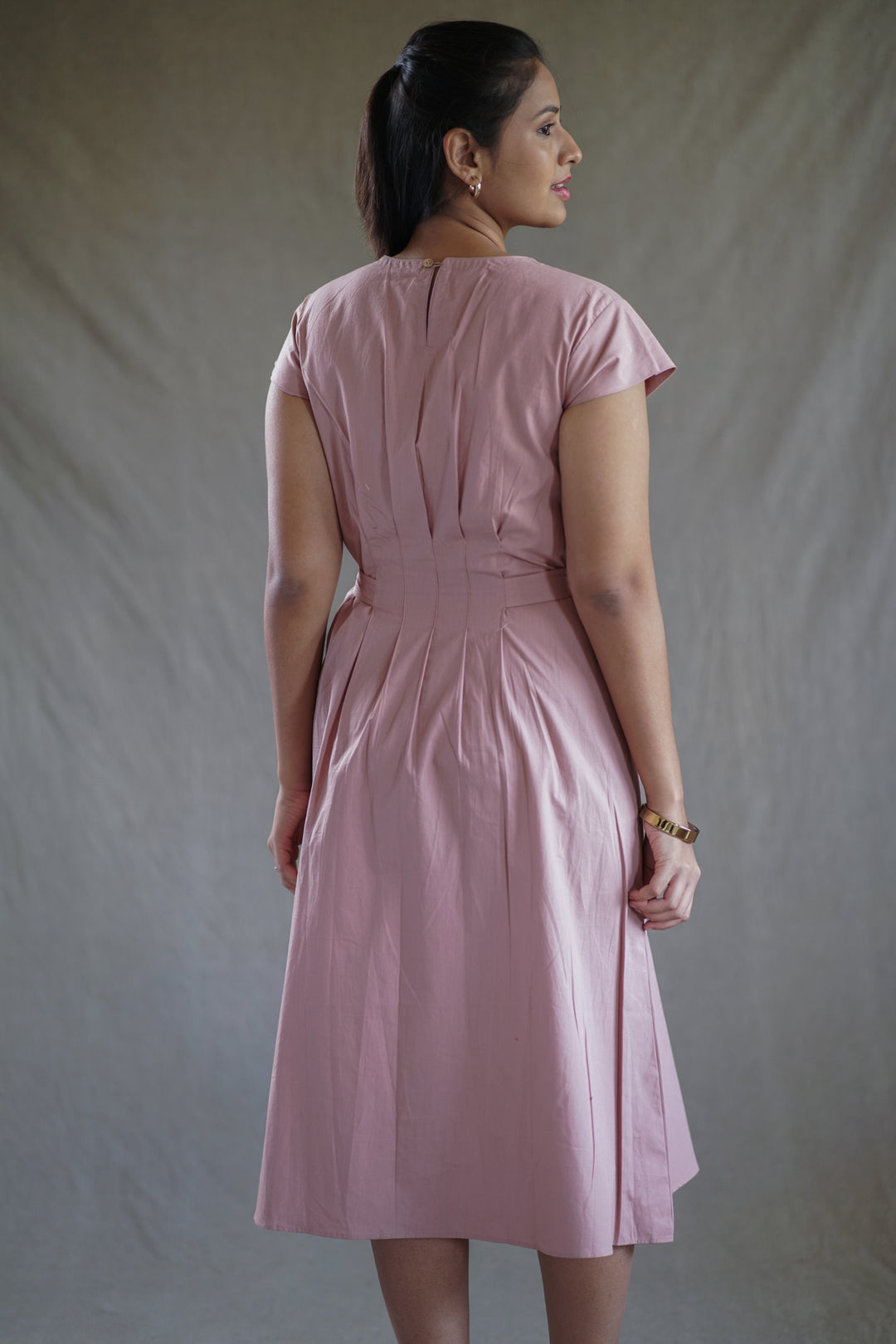 Rosa Belted Dress | Fit & Flare in Organic Cotton