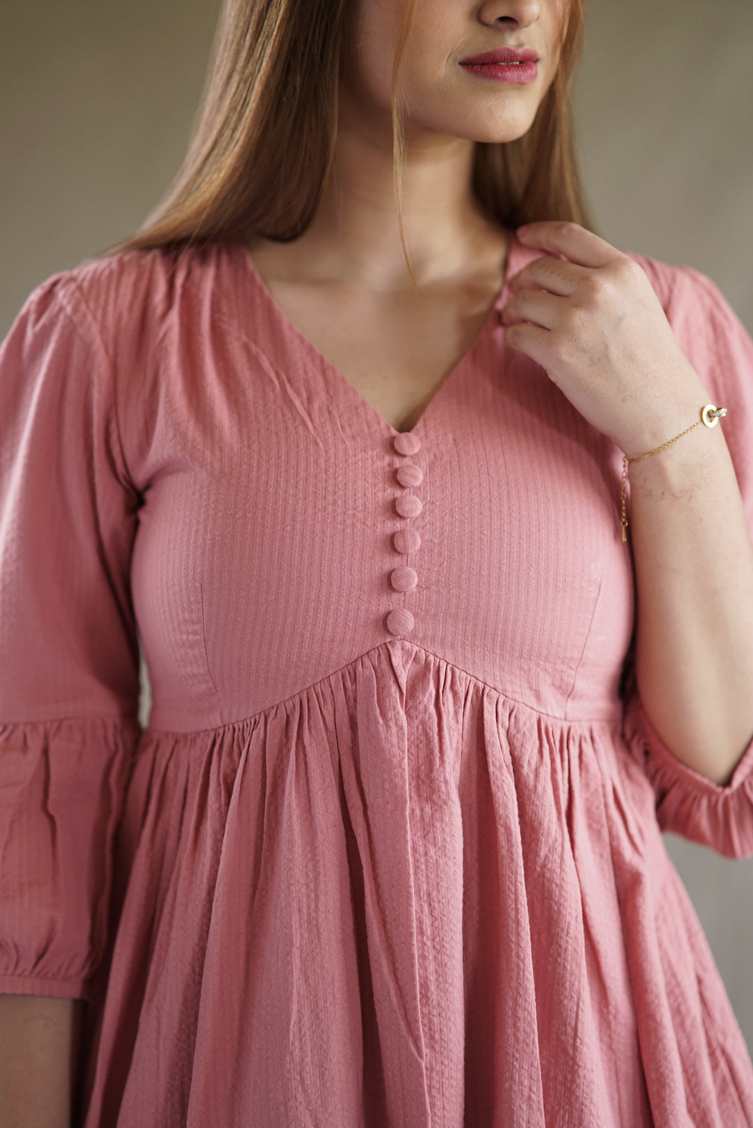 Rosana Bloom Dress | Babydoll Silhouette in Organic Seersucker