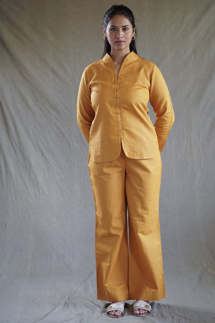 Solea Set | Mustard Co-Ord in Cotton Linen