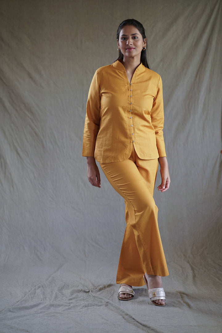 Solea Set | Mustard Co-Ord in Cotton Linen