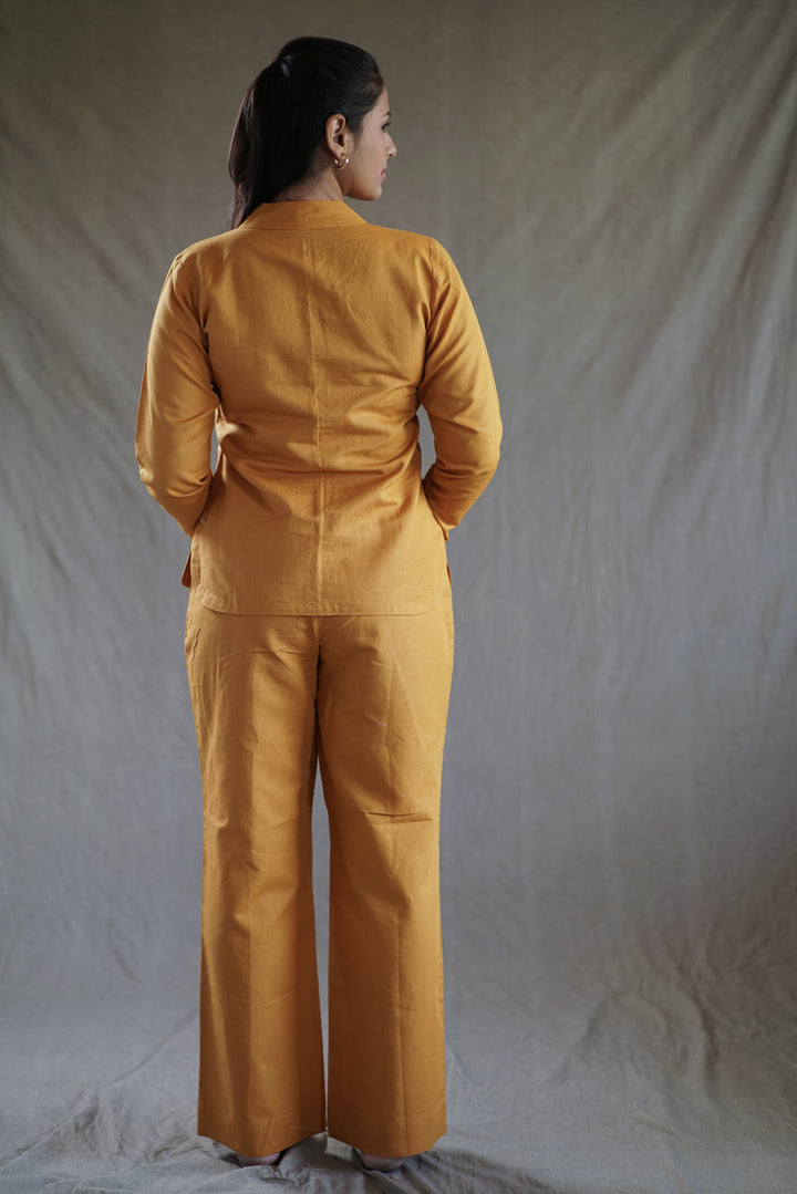 Solea Set | Mustard Co-Ord in Cotton Linen