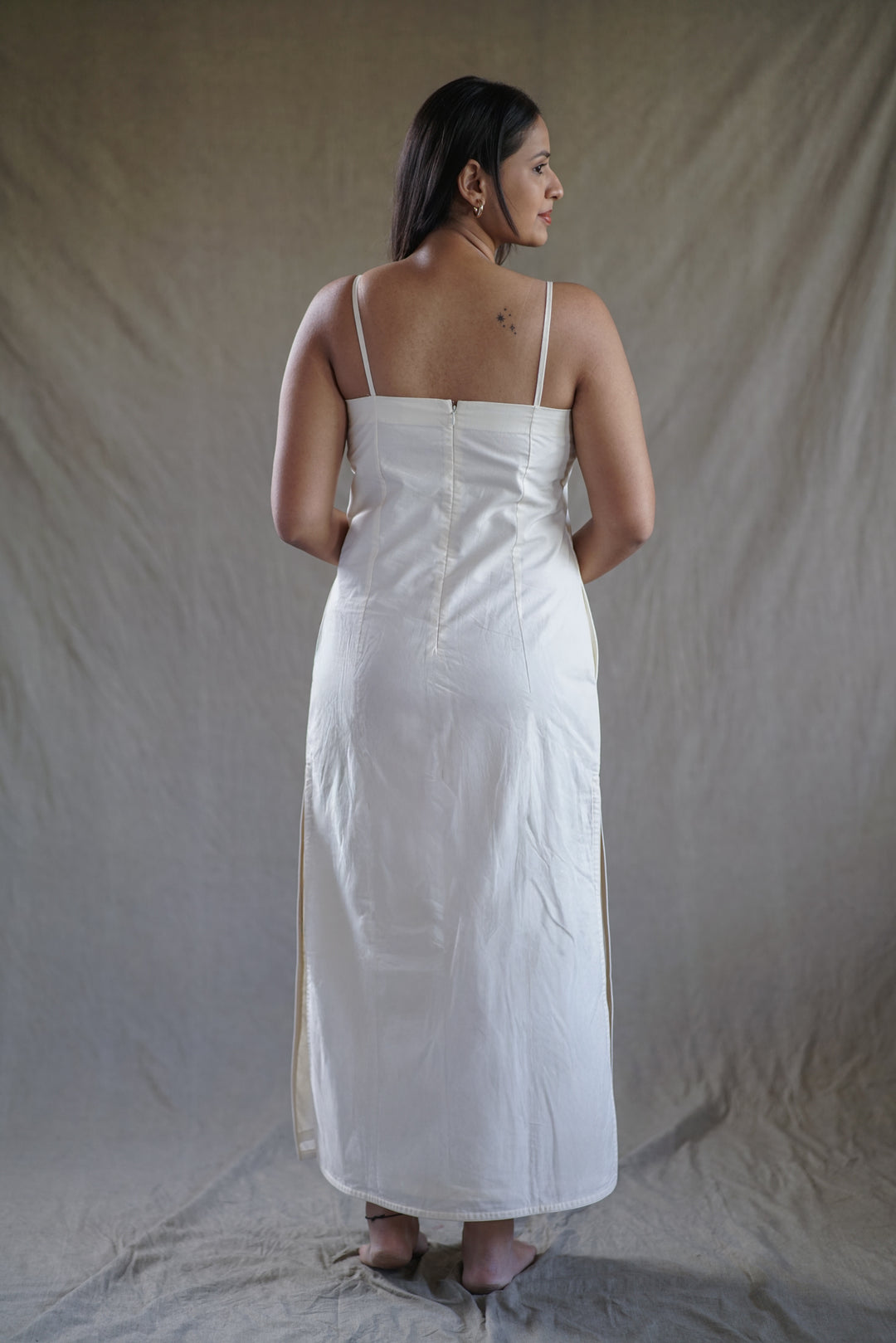 Crema Shell Dress | Straight Fit in Organic Cotton