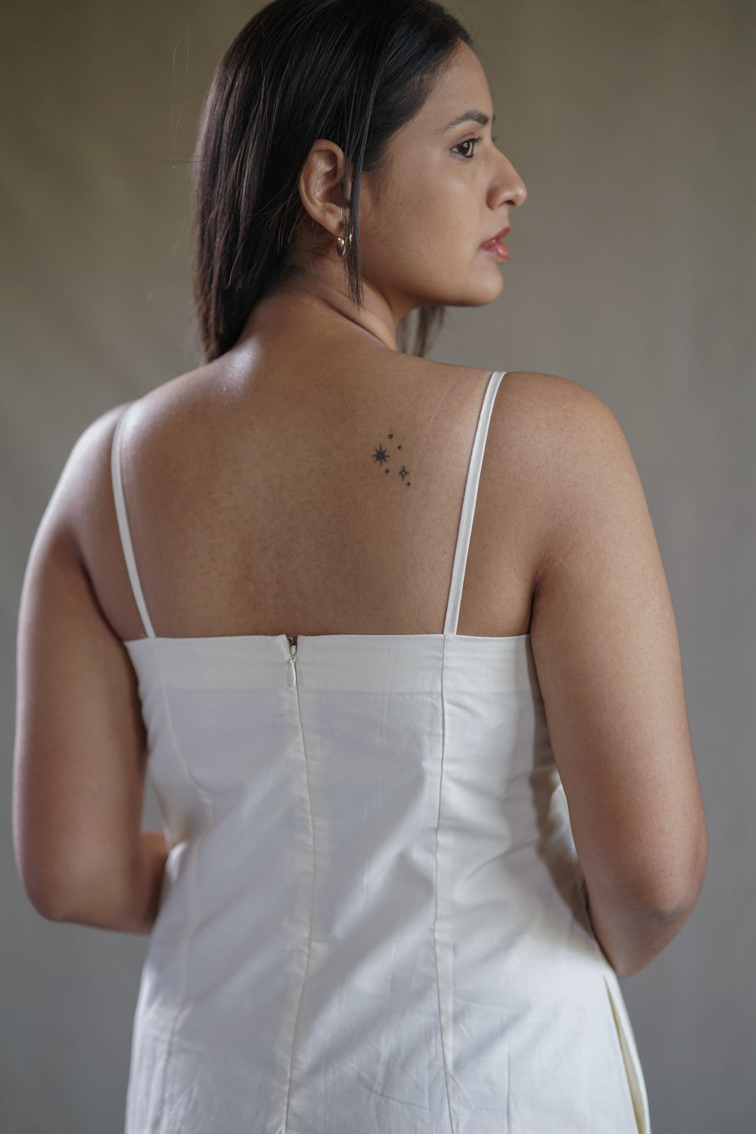 Crema Shell Dress | Straight Fit in Organic Cotton
