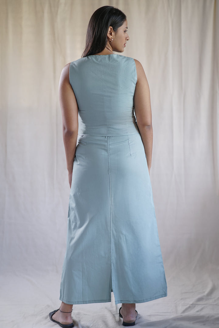 Salvia Set | Contrast Stitch Co-Ord in Organic Cotton