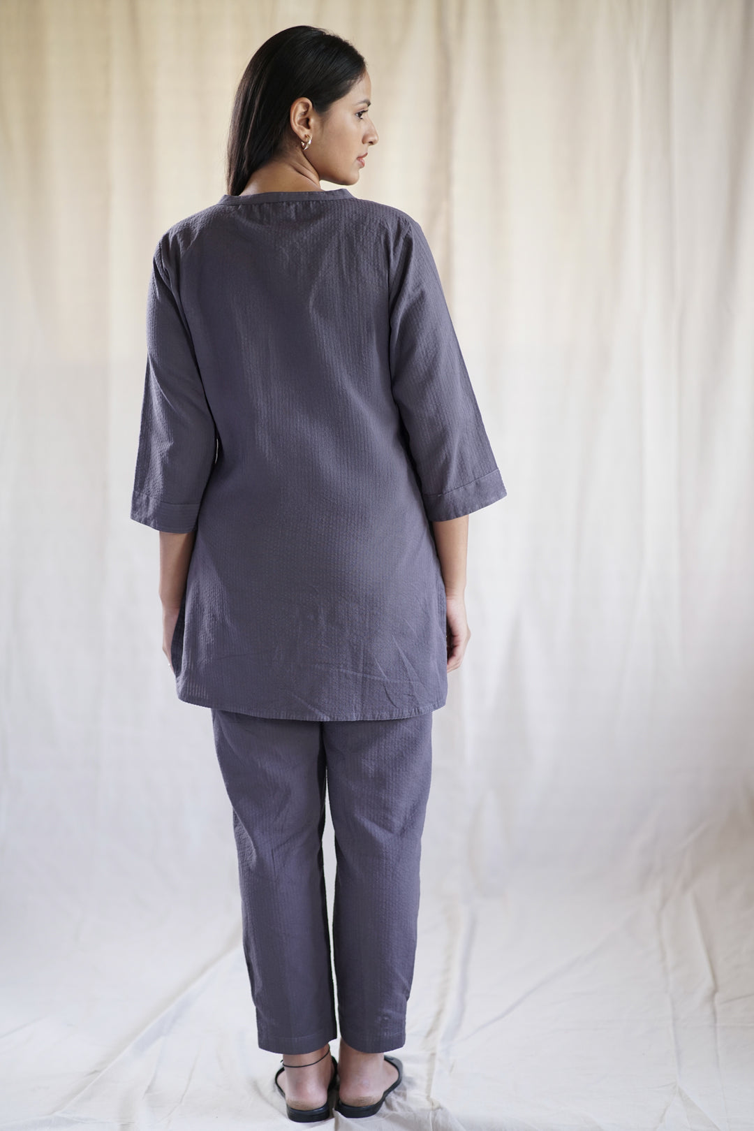 Ferro Set | Tunic & Pant Co-Ord in Organic Seersucker