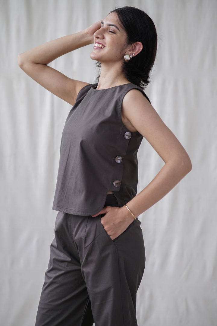 Tosta Set | Cord Co-Ord in Organic Cotton Poplin