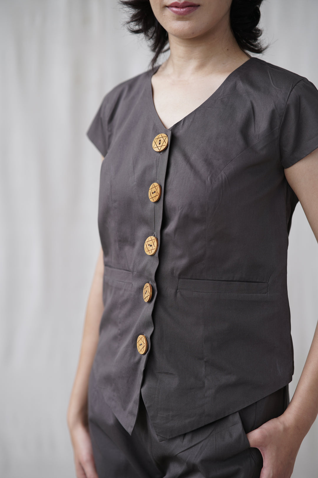 Umber Set | Waistcoat Cord Set in Organic Cotton