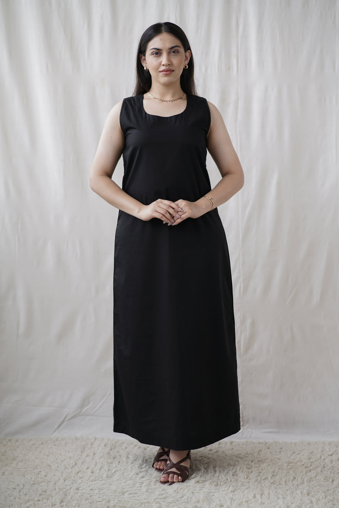 Nera A-Line Dress | Organic Cotton Poplin