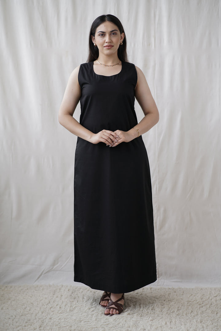 Nera A-Line Dress | Organic Cotton Poplin