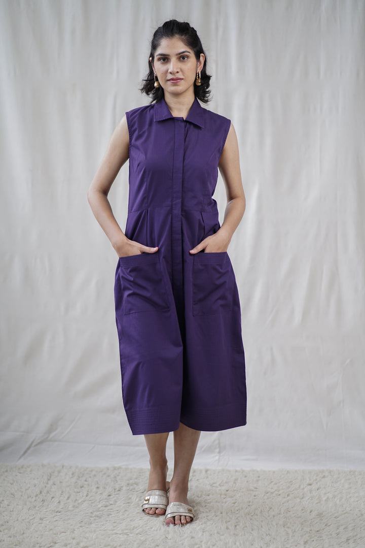 Ametta Dress | Organic Cotton with Concealed Placket