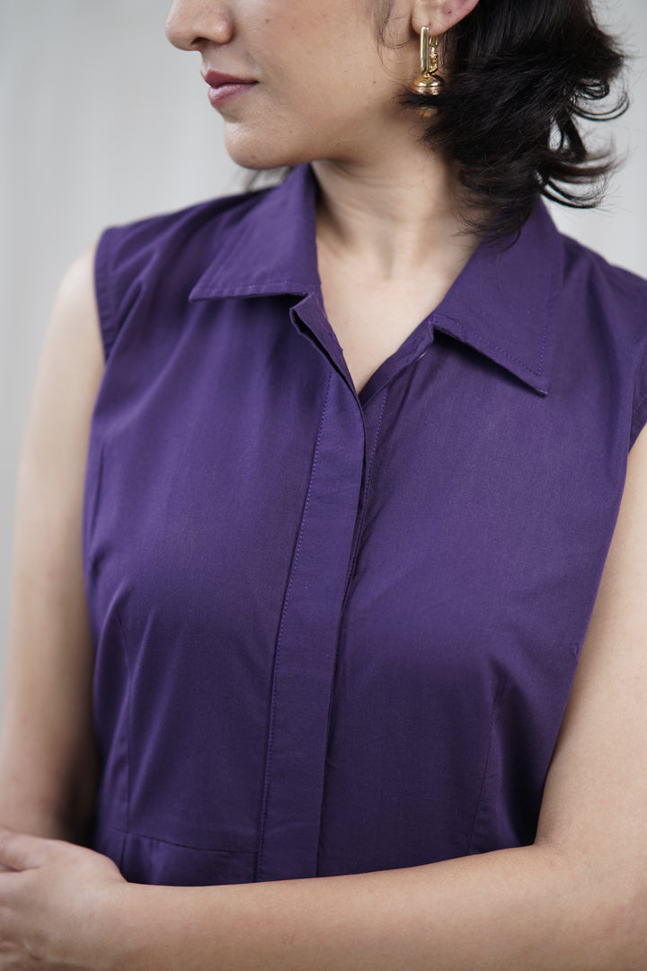 Ametta Dress | Organic Cotton with Concealed Placket