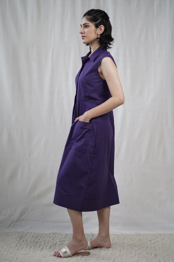 Ametta Dress | Organic Cotton with Concealed Placket
