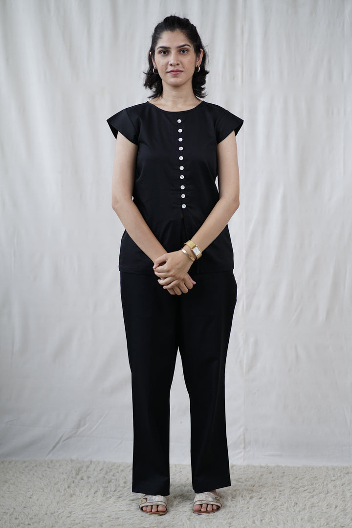 Atrina Set | Cotton Poplin Cord with Shell Buttons
