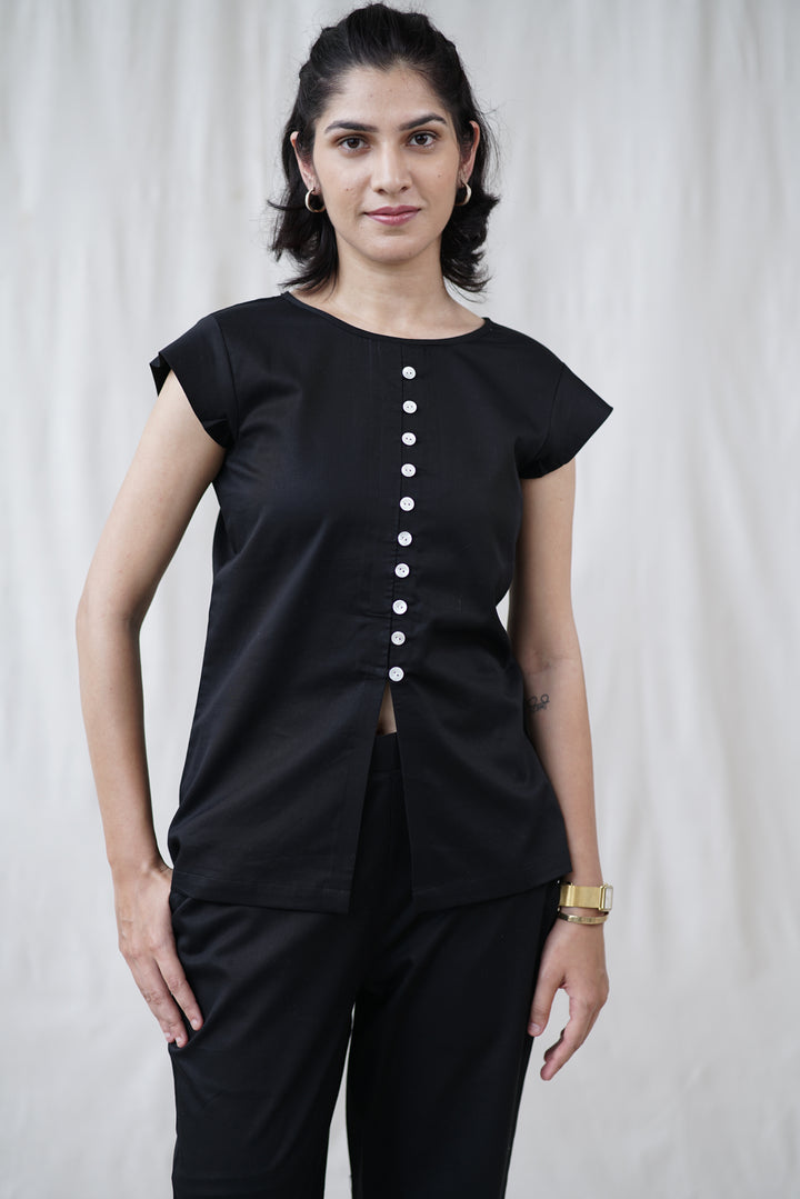 Atrina Set | Cotton Poplin Cord with Shell Buttons