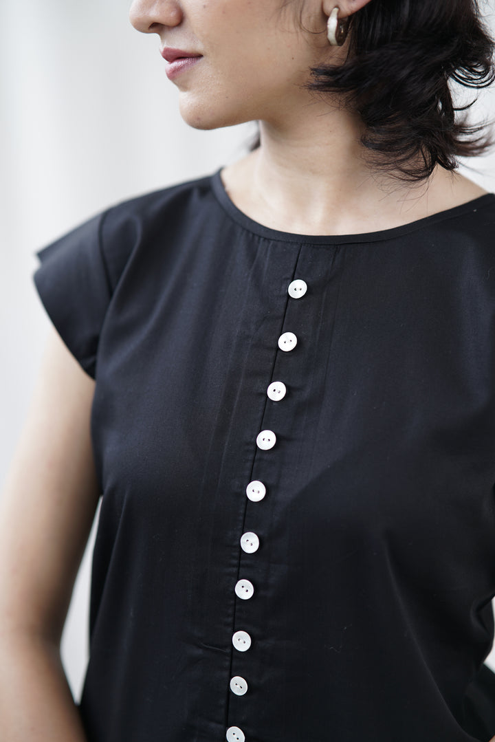 Atrina Set | Cotton Poplin Cord with Shell Buttons