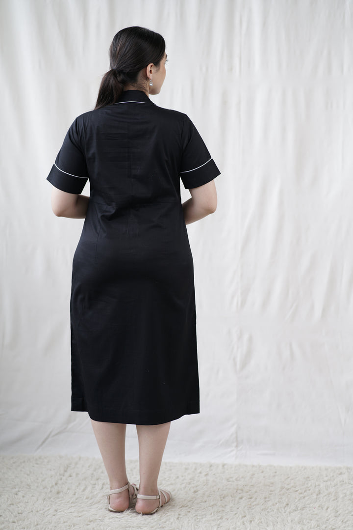 Linea II Dress | Organic Cotton with Contrast Finish