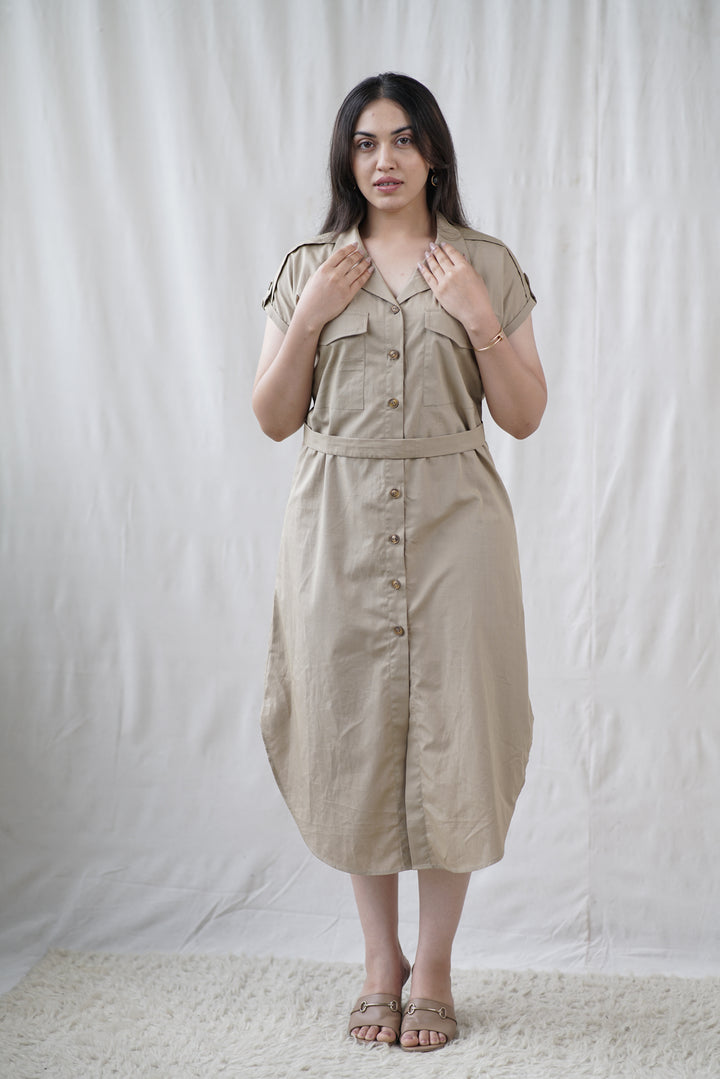 Sorrel Dress | Organic Cotton Poplin Shirt Dress
