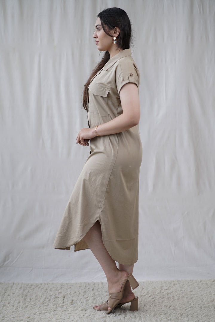 Sorrel Dress | Organic Cotton Poplin Shirt Dress