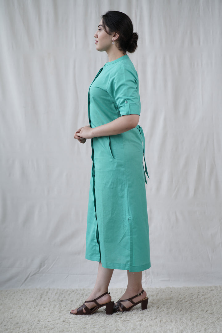 Marena Dress | Cotton Linen Shirt Dress