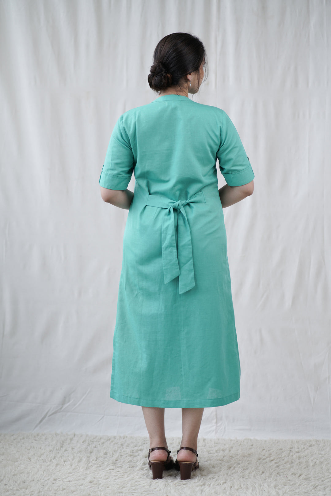 Marena Dress | Cotton Linen Shirt Dress