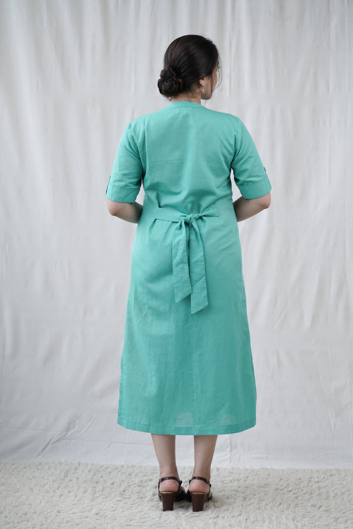 Marena Dress | Cotton Linen Shirt Dress