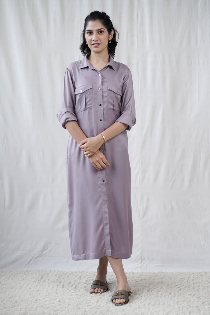 Lilara Dress | Ecovero Twill Shirt Dress