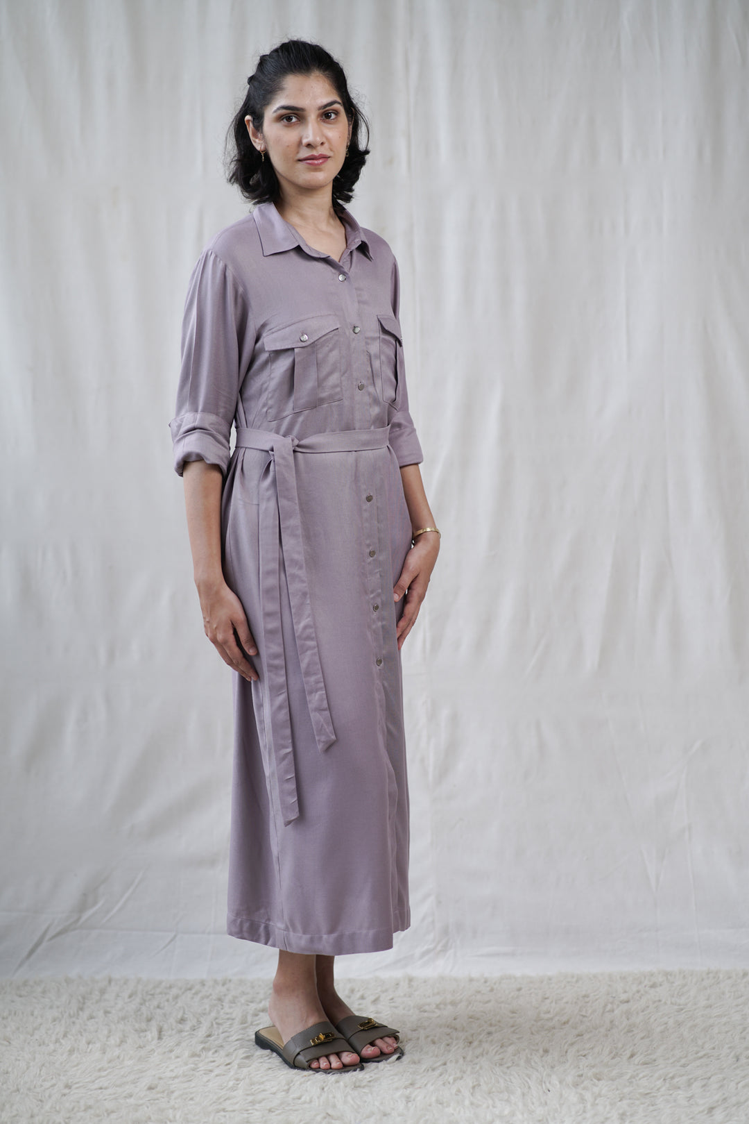 Lilara Dress | Ecovero Twill Shirt Dress