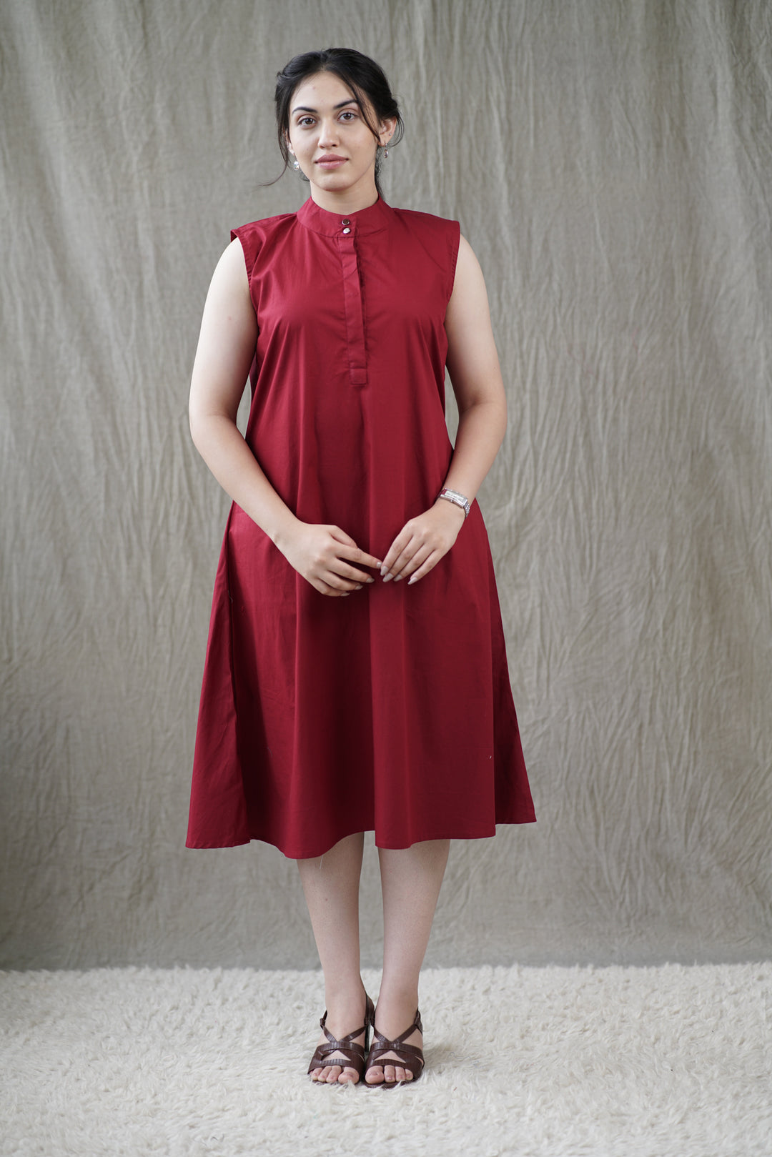 Carmona Dress Cotton Poplin Tent Silhouette – Aryati