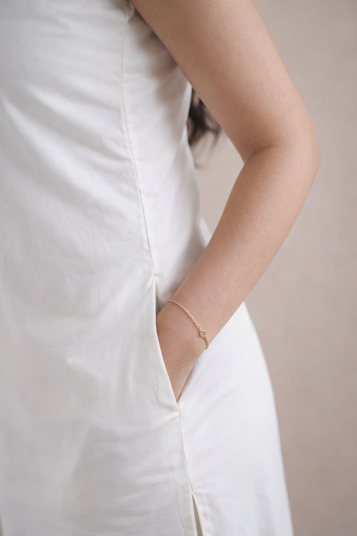 Off-White Cotton Poplin Maxi Dress (Casual Summerwear)