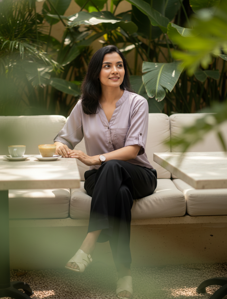 Lilac Ease Twill Shirt