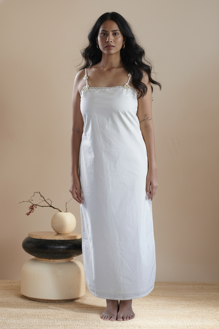 Shell Charm Poplin Dress