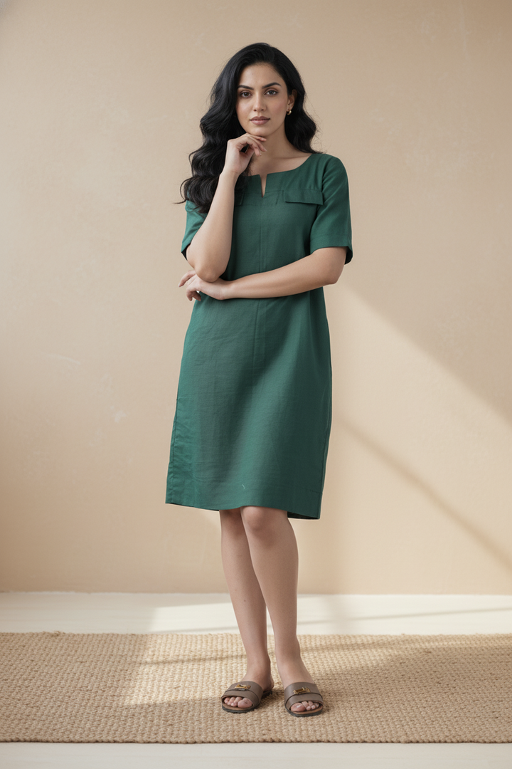 Verde Shift Dress