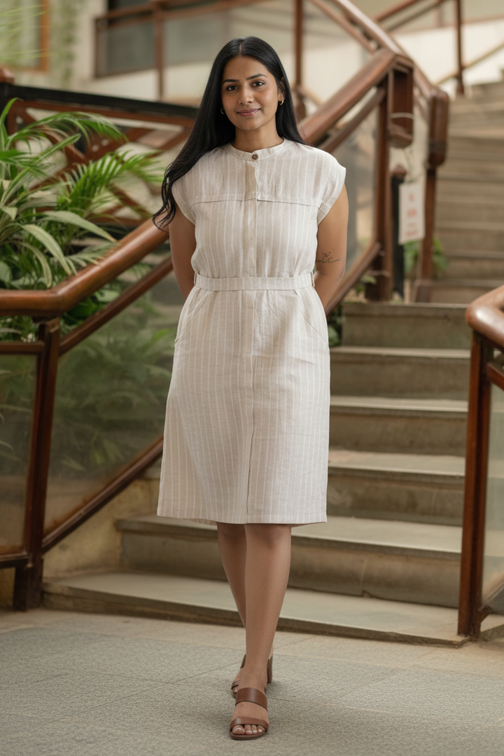Sand Linen Dress