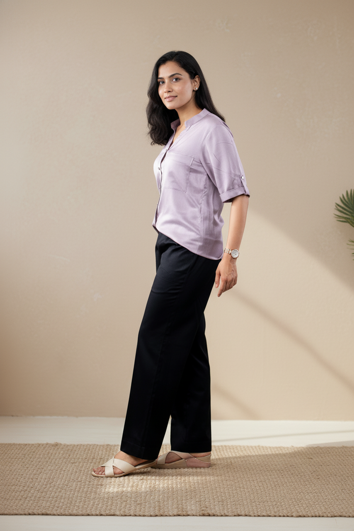 Lilac Ease Twill Shirt